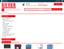 Tablet Screenshot of librairie-richer.com